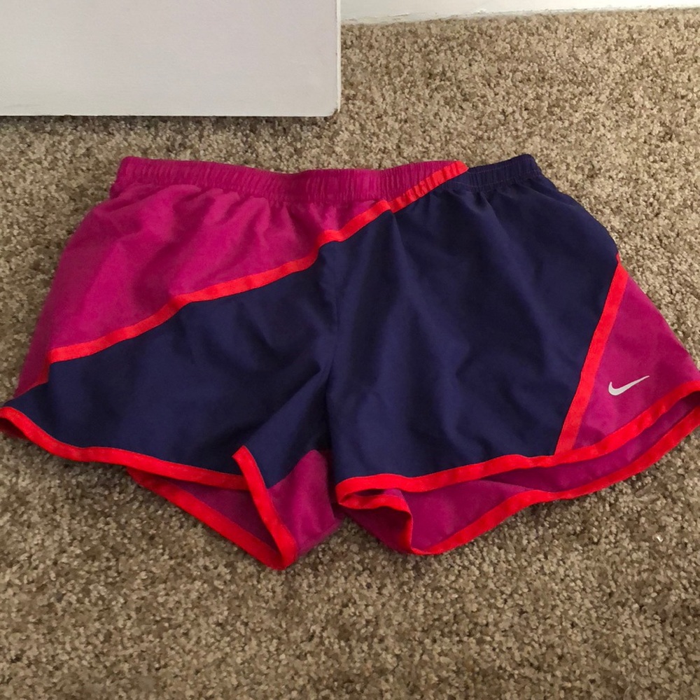 Nike dri-fit color block running shorts